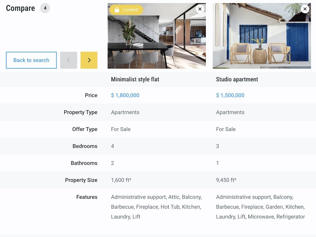 <strong>Compare</strong> an Unlimited Number of Listings in a Friendly Way